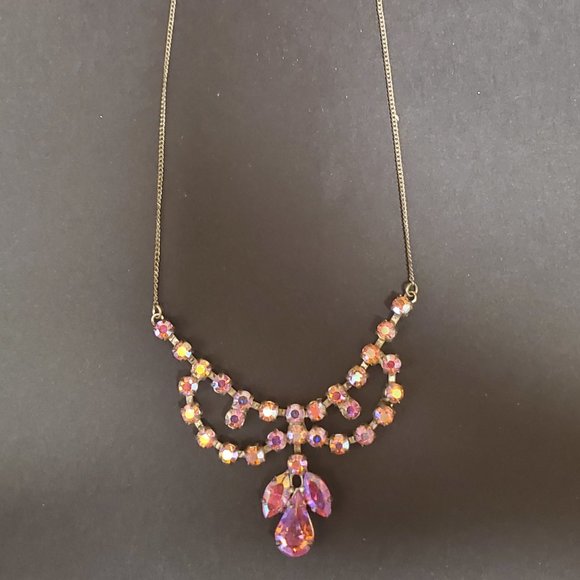 1950's vintage Pink necklace - Picture 1 of 3